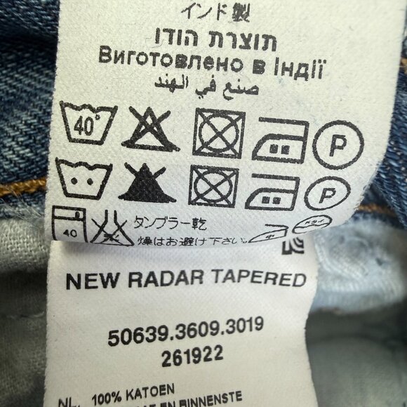 G-STAR RAW GS01 New Radar Tapered Distressed Jeans Men's Size 34x32 - Picture 9 of 16